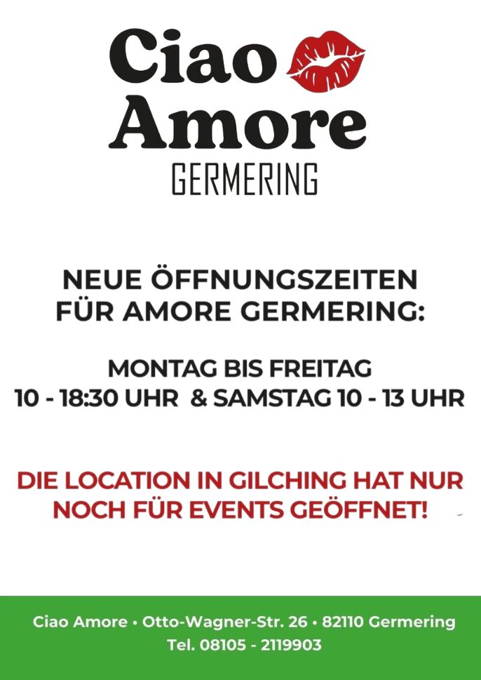 Ciao-Amore-Germering-Öffnungzeiten